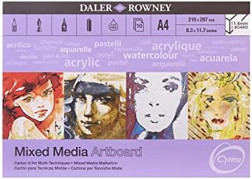 Daler Rowney - Mixed Media Spiral Sketchpad - 250gsm - 30 Pages - A3 Portrait - Made in England