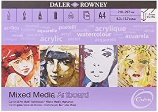 Daler Rowney - Mixed Media Spiral Sketchpad - 250gsm - 30 Pages - A3 Portrait - Made in England