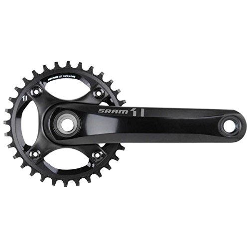  SRAM MTB - Guarnitura GXP X1 in Acciaio forgiato a Sezione Vuota, 32 Denti, Nero (Nero), 17,5 cm