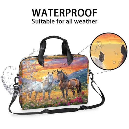 Bolso para portátil con estampado Sunset Mountain 13-16 pulg miniatura 3