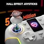 ECHTPower Wireless PC Gaming Controller with TFT Screen, Hall-Effect Joysticks No Drift, 1000Hz Polling, Dual Hall Triggers, Turbo & RGB, Multi-Platform PC Controller for Windows/Switch/Android/iOS - Image 3
