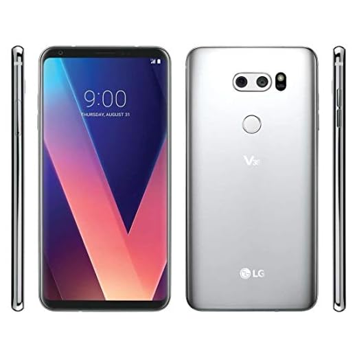 LG V30 Silver for Verizon 64gb - LTE - 6in QHD Plus FullVision Display, LTE, GSM (Renewed)