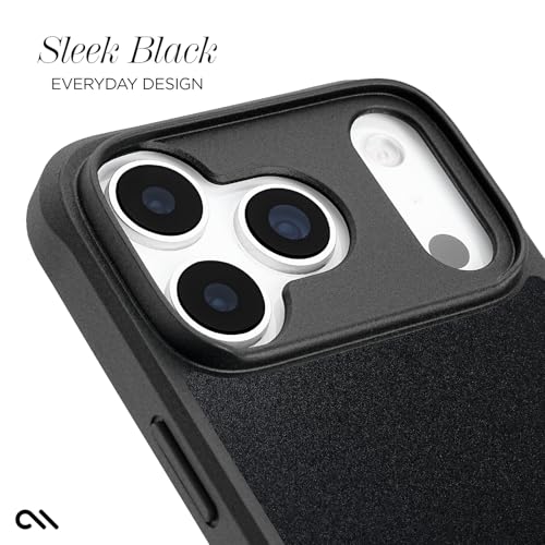Image of Case-Mate iPhone 17 Pro Case - Tough Black | Compatible with MagSafe - Rugged Phone Cover with 12ft Drop Protection - Premium Magnetic Phone Cover for iPhone 17 Pro