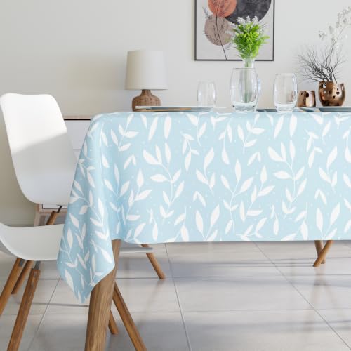 Image of Encasa XO Dining Table Cloth 6 to 8 Seater, Printed Tablecloth 56 inchx91 inch