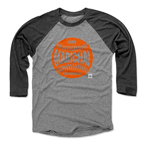 500 LEVEL Juan Marichal Tee Shirt (Baseball Tee, Large, Black/Heather Gray) - Juan Marichal San Francisco Baseball WHT