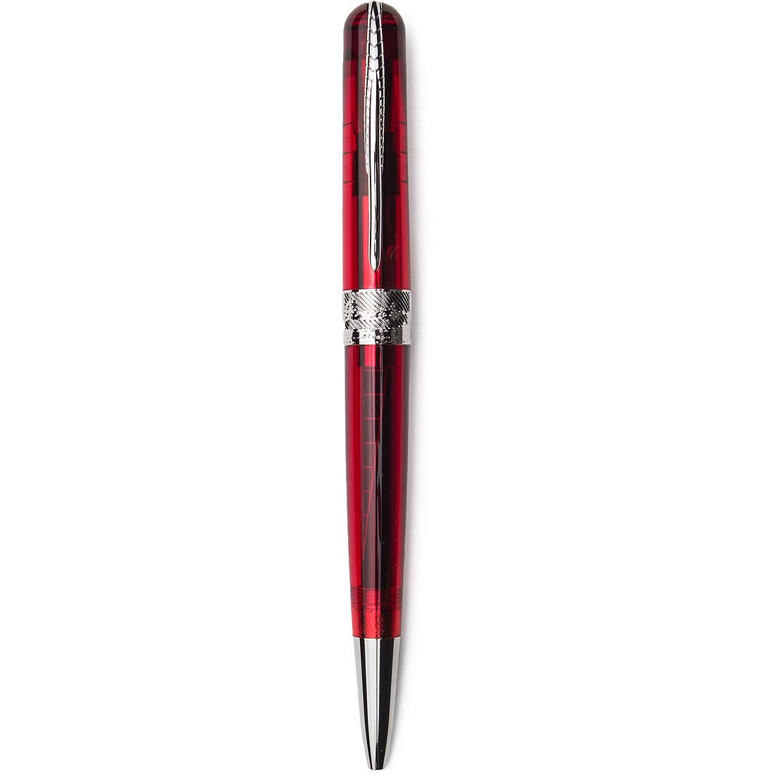 PINEIDER Penna collezione avatar ur demo metal. La penna a sfera è realizzata in ultraresina, compound di resina e madreperla, di colore rosso vino. La veretta è un omaggio a firenze mentre