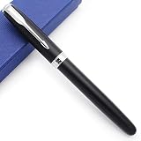 JINHAO 601a Retro Style Fountain Pen Ink Pen (Matte Black, Fine Nib)