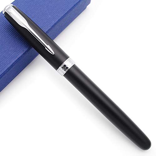 Jinhao 601A Retro Style Fountain Pen Ink Pen (Matte Black, Fine Nib) #TOP29