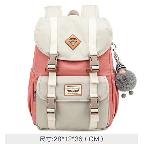 Preisvergleich Produktbild Damen Rucksack ZXHDP Student Travel Casual Rucksack Wasserdichter Schulrucksack Schule Freizeit Backpack