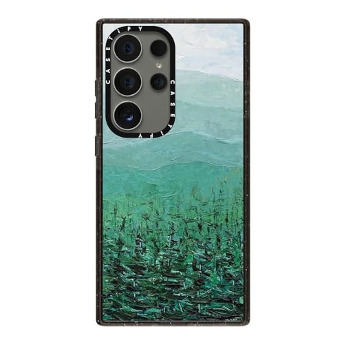 Coque forêt de pins Samsung S24 Ultra CASETiFY Impact antichoc noir transparent