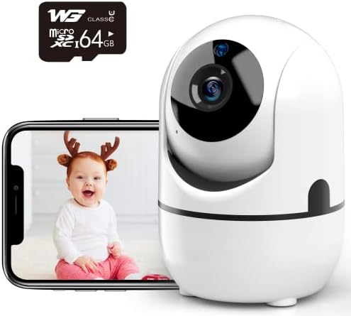 Security Camera for Baby Monitor, 2K Wi-Fi Cameras for Home Security, Pan/Tilt/Zoom Indoor Camera Wireless with Phone APP, 2-Way Audio, Motion Detection, Night Vision
