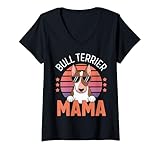 Photo Gallery donna bull terrier mama funny bull terrier maglietta con collo a v Photo Gallery donna bull terrier mama funny bull terrier maglietta con collo a v