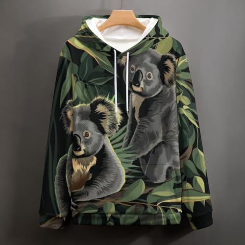 Pullover Feuille Verte Koala pour Combattre le Froid avec Style S - 5