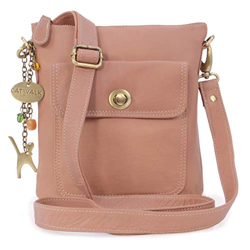 CATWALK COLLECTION - Laura - Bolso bandolera - Cuero - Rosa Cover