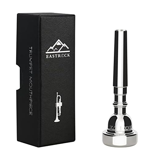 EastRock Bocal de trompete banhado a prata 1,5C feito de latão para jogadores profissionais