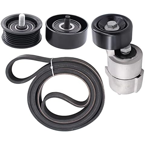 XtremeAmazing Idler Pulley and Belt Tensioner for Hyundai Sonata Kia Optima Forte 2.0L 2.4L Cover