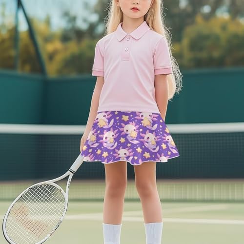 Kids 2 in 1 Skorts for Girls Tennis Athletic Skirts with Pockets 5-14 Years Casual High Waisted Comfy Skorts4
