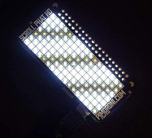Pimoroni Scroll pHAT HD for Raspberry Pi - 17x7 ピクセルで情報表示 (01 ホワイト)