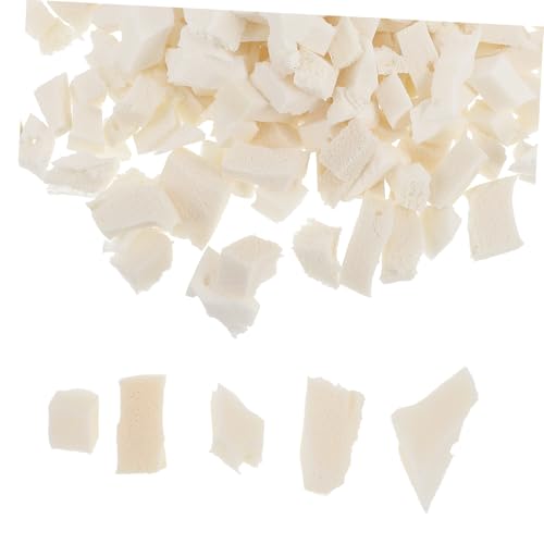 Happyyami 1 Set Sofa Stuffing Fluff Insert Dog Filling Firm Pillow Bean Shredded Decorative Cushion Textured Filler Couch Replacement Stuffing for Crafts Emulsion White