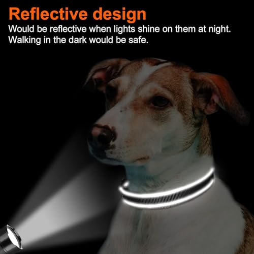 image for Joytale Reflective Dog Collar,Soft Neoprene Padded Breathable Nylon Pe