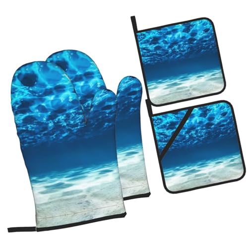 Suministros para hornear Underwater Ocean View: set de 4 piezas para cocina 3