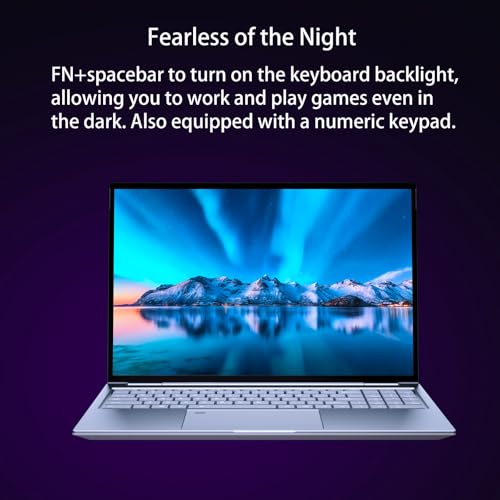 Image of Laptop 16-inch 16GB RAM 512GB SSD,Core i7 up to 3.9GHz,1920X1200 FHD IPS Display, Windows11 Metal Laptop Computer with Fingerprint Reader & Backlit Keyboard, WiFi, HDMI, Type-C, USB 3.0,Bluetooth 4.2