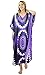 Up2date Fashion Womens Satin Caftan/Kaftan in Voilet Print, One Size Muumu, Style Caf-24