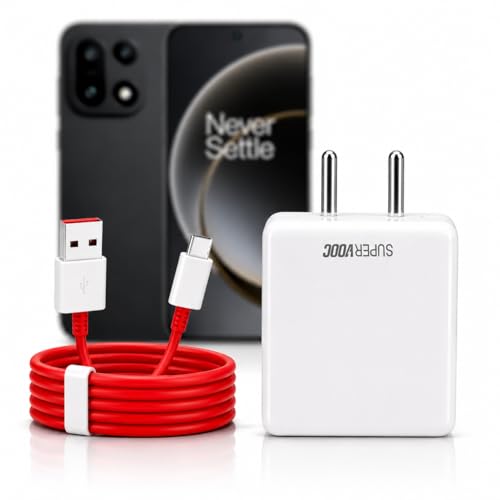 Image of 80W Supervooc Charging Adapter with 3.3ft Type C Cable Supports Dash /Wrap /Superdart /Vooc for OnePlus 15R /15 /13s /13 /12 /12R /11 /11R /Nord CE6 Lite /Ce6 /6 /5 /Ce5 /iQOO|80 watt Fast Charger-White