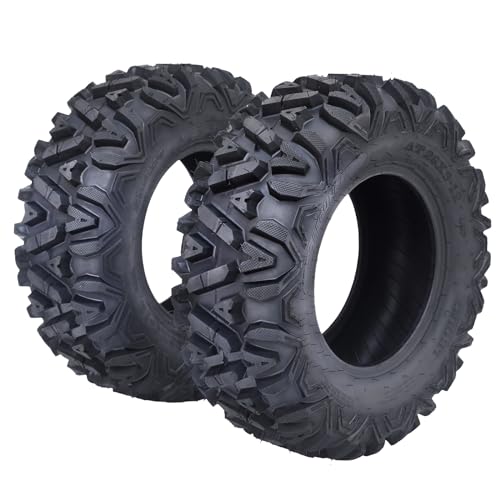Garvee Set of 2 Garvee ATV Trail Tires 26x9-12/6 PR Knobby Sport Tires, Tubeless, AT26x9-12-6PR TL KNIGHT