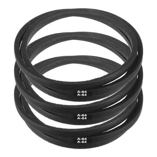 Image of uxcell 3pcs A64 or 4L660 Classic Wrapped Rubber V-Belt, 64 inch(1625mm) Inside Circumference, A Profile V Belt