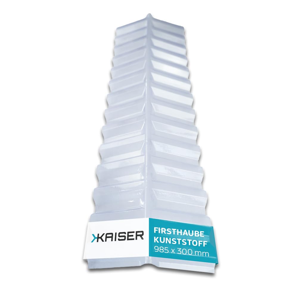 KAISER Plastic Firsthaube Kupfer - Für Wellplatten Dach 37x98,5cm