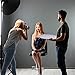 2 Pieces 12 Inch Reflective Display Table Riser Professional Product Photography Black and White Background Display for Product Table Top Photography Shooting