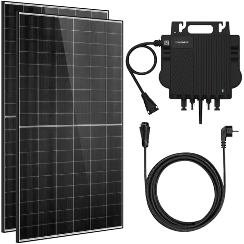 Balkonkraftwerk 800W Komplettset – Plug & Play Solaranlage mit 5m Kabel – Sofort Startklar, einfach Strom Sparen