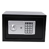 Hyuduo Digital Security Safe Box Electronic Home with Keypad Spare Keys for Cash Documents Jewelry