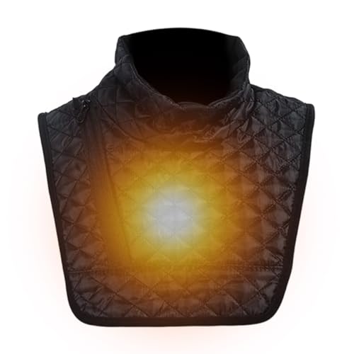 Mppchhn Protector de pecho transpirable para mantener el calor, calentador de cuello para clima frío, para ciclismo, correr, deportes al aire libre, para hombres, Negro, Refer to description