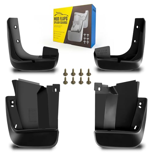 Image of Mud Flaps Fit for 2006-2011 Ho-nda Civic 4-Door Sedan (Not Fits 2-Door Coupe /Hatchback Models), Dedicated Mudguard for Four Seasons Universal Protection, Front and Rear