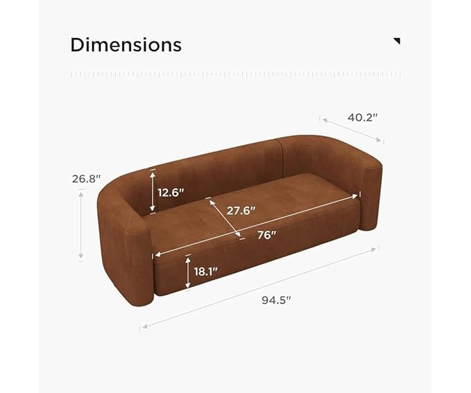 Image of Modern Classic L Shape Sectional Sofa Set, Chesterfield Style 4 Seater Sofa Set with Pillows for Living Room, Bedroom and Office, Office, and Hallway Colour (L-Shape RHS Brown)