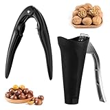 2 Stück Nussknacker und Kastanie Schneider, Walnussknacker mit Griff...