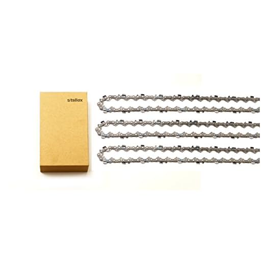 3 catene universali per motosega da 3/8”, 1,3 mm, 57 maglie, con lama da 40 cm - compatibile con DOLMAR, ECHO, EINHELL, HITACHI e altri