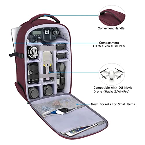 Mochila para cámara MOSISO impermeable 15-16 pulg miniatura 2