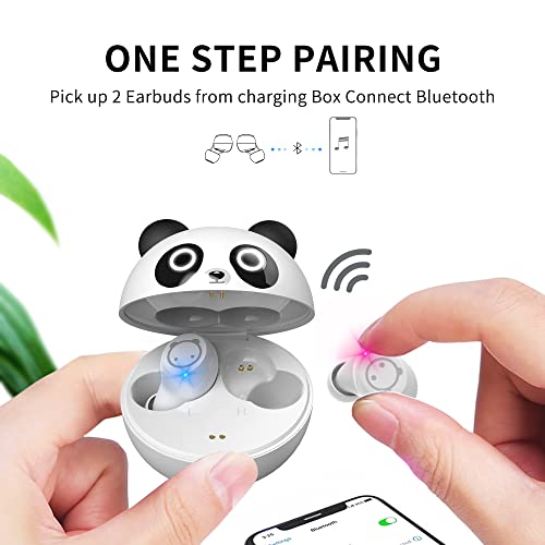 Halfic Wireless Earbuds For Kids And Adult, Bluetooth 5.0 Earbuds With Mic And Charge Case, Cute In-Ear Headphone- 36H Playtime Ipx5 Waterproof Touch Control, Hifi Stereo Earphone For Girls And Boys #TOP2