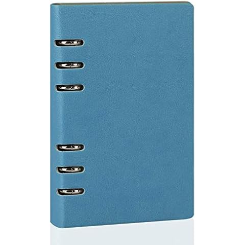 LANGING 1 Pc Binder Notebook Loose Pocket A5 Classic Leather 6 Holes Rings Journal Hard Cover Diary Bussiness Cover