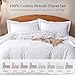 Ella Jayne California King Duvet Cover (3 Pieces), 100% Cotton Percale, King/Cali King, Breathable & Lightweight Cal King Duvet Cover (1 Piece) 106 x 90 Inches with 2 Pillow Shams (Stone Design)