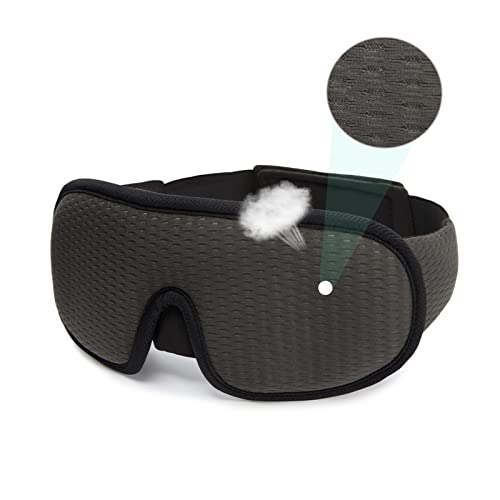 Masque de couchage 3D respirant avec blocage de lumière total noir