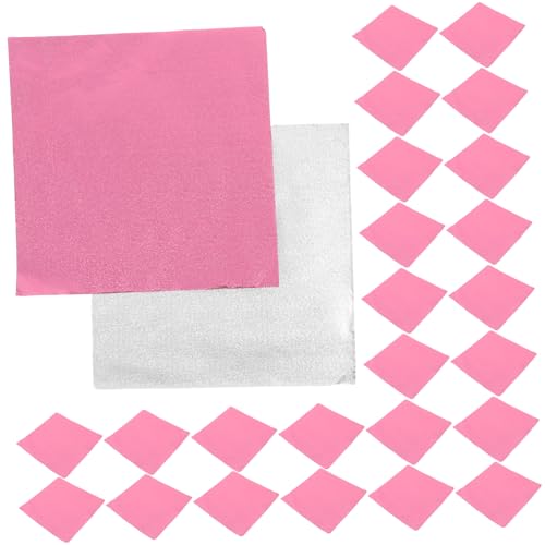 BUTIFULSIC 100pcs Aluminum Candy Wrappers for Chocolates DIY Ball Wrapping Paper with Heat Temperature Resistance for Party Favors Macaron and Chocolate Presentation