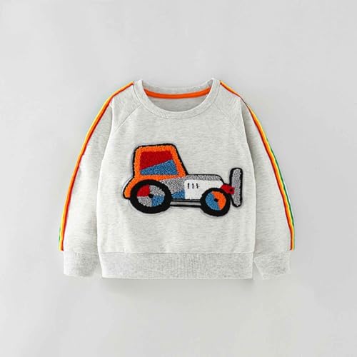 Pull à capuche garçon col rond résistant pour tout-petits recherchant un sweat doux imprimé - 4