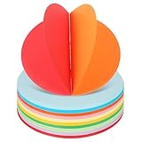 WOFASHPURET 500 Blatt Farbiges Origamipapier Rund 15x15cm Pastellfarben Bastelpapier Pappkreise für Dekoration Geschenkverpackung