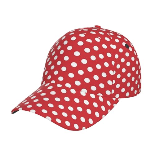 Gorra de béisbol con patrón de lunares para hombres y mujeres miniatura 1