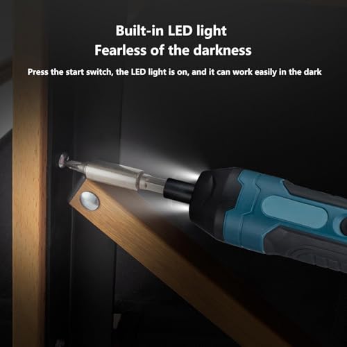 Tournevis électrique mini avec éclairage LED pour le bricolage maison - 7