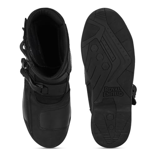 Image of Royal Enfield Wanderer Black Riding Boots